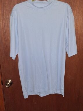 TEHAMA Pale Blue Short Sleeve Crew Tee